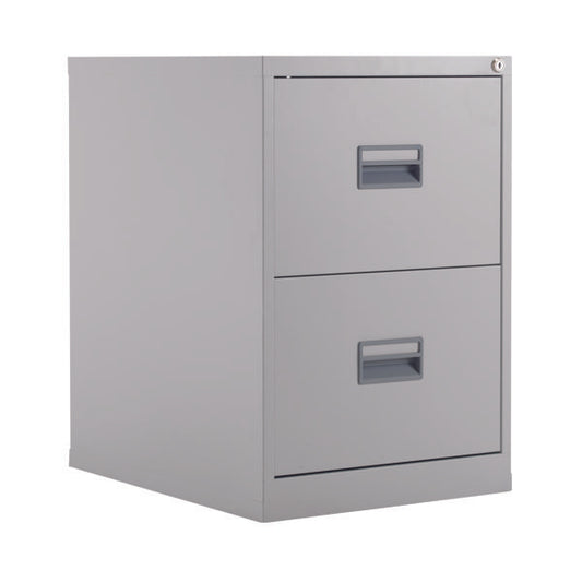Talos 2 Drawer Filing Cabinet 465x620x700mm Grey KF78764