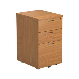 3 Drawer Under Desk Pedestal Nova Oak KF79874