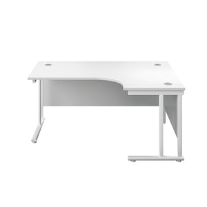 Serrion Radial Right Hand Cantilever Desk 1500mm White KF800199