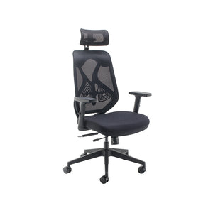 Arista Stealth High Back Chair with Headrest Black KF80304