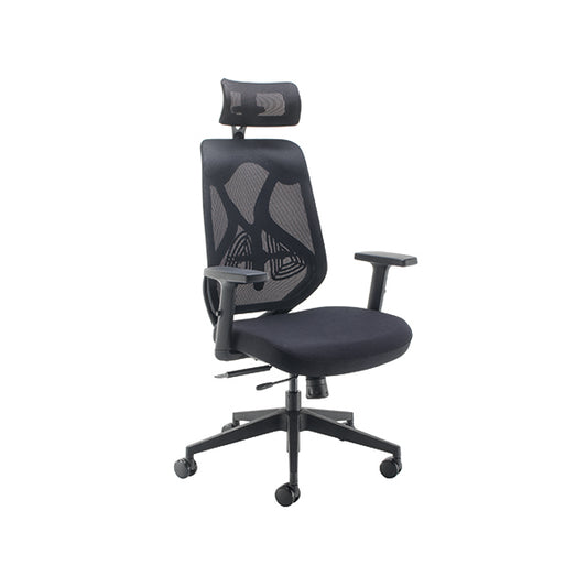 Arista Stealth High Back Chair with Headrest Black KF80304