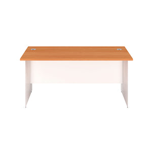 Jemini Rectangular Panel End Desk 1200x800x730mm Beech KF804642
