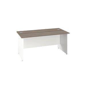 Jemini Rectangular Panel End Desk 1400x800x730mm Grey Oak KF804710