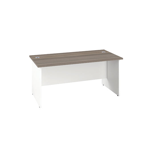 Jemini Rectangular Panel End Desk 1400x800x730mm Grey Oak KF804710