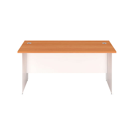 Jemini Rectangular Panel End Desk 1600x800x730mm Beech KF804765