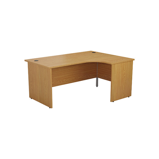 Jemini Radial Right Hand Panel End Desk 1600x1200x730mm Nova Oak KF805083