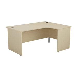 Jemini Radial Right Hand Panel End Desk 1600x1200x730mm Maple KF805106