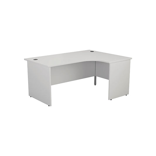 Jemini Radial Right Hand Panel End Desk 1800x1200x730mm White KF805212