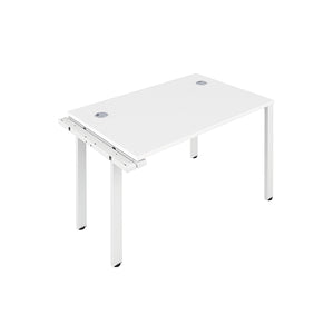 Jemini 1 Person Extension Bench Desk 1200x800x730mm White/White KF808572