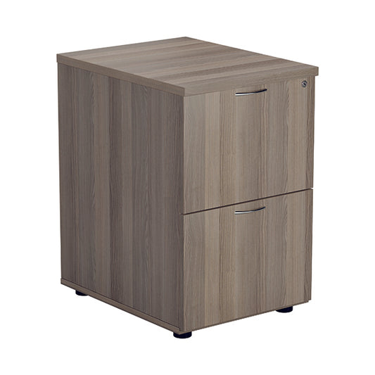 Jemini Essentials 2 Drawer Filing Cabinet 464x600x710mm Grey Oak KF81090