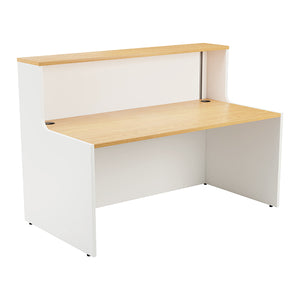 Jemini Reception Unit 1400x800x740mm Nova Oak/White KF816357