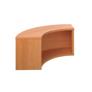 Jemini Reception Modular Corner Riser Units 800x800x400mm Beech KF816493