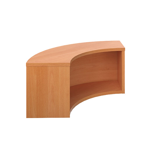 Jemini Reception Modular Corner Riser Units 800x800x400mm Beech KF816493