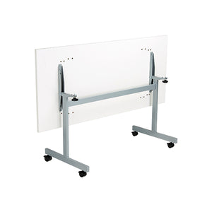 Jemini Rectangular Tilting Table 1600x800x720mm White/Silver KF816913