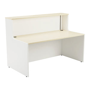 Jemini Reception Unit 1400x800x740mm Maple/White KF818381