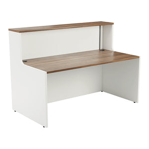 Jemini Reception Unit 1600x800x740mm Dark Walnut/White KF818429