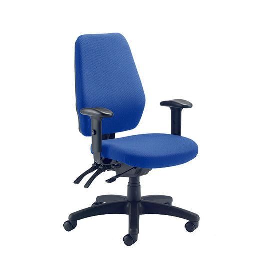 Avior Centro Call Centre Chair with 2D Adjustable Arms Fabric Royal Blue KF81974