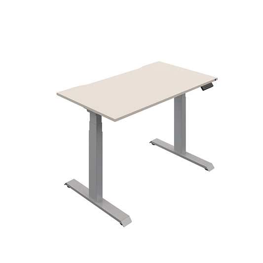 Okoform Dual Motor Sit/Stand Heated Desk 1600x800x645-1305mm White/White KF822425