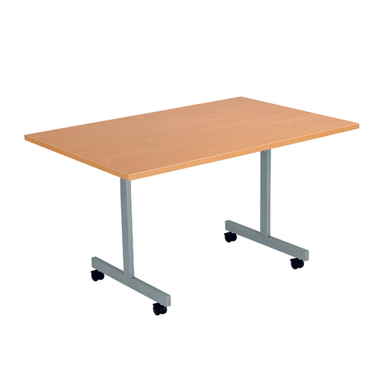 Jemini Rectangular Mobile Tilting Table 1200x700x720mm Beech KF822991