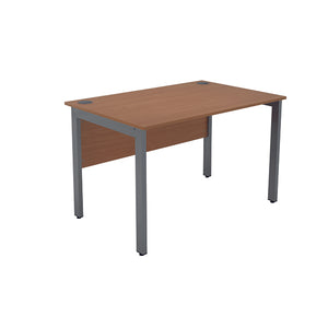 Serrion Rectangular Goal Post Desk 1200x800x730mm Beech/Silver KF823230