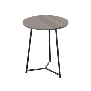 Jemini Trinity Mid Table 600x600x735mm Grey Oak/Black KF823452