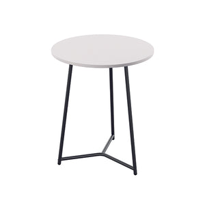 Jemini Trinity Mid Table 600x600x735mm White/Black KF823483