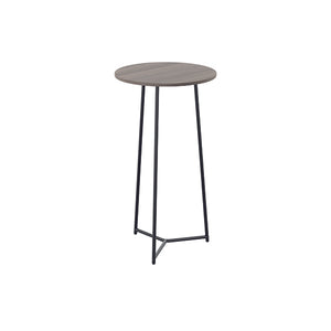 Jemini Trinity High Table 600x600x1110mm Grey Oak/Black KF823520