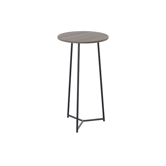 Jemini Trinity High Table 600x600x1110mm Grey Oak/Black KF823520