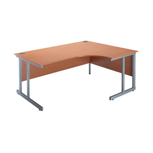 Serrion Radial Right Hand Cantilever Desk 1500mm Bavarian Beech KF838529