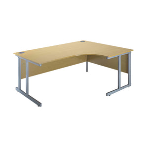 Serrion Radial Right Hand Cantilever Desk 1500mm Ferrera Oak KF838530