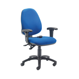 Jemini Intro Posture Chair with Adjustable Arms 640x640x990-1160mm Blue KF838995