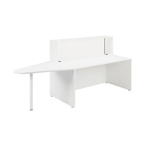 Jemini Reception Unit with Extension 1400x800x740mm White KF839537