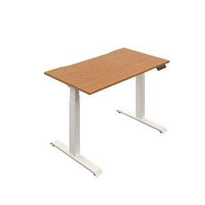 Okoform Dual Motor Sit/Stand Heated Desk 1400x800x645-1305mm Nova Oak/White KF846178