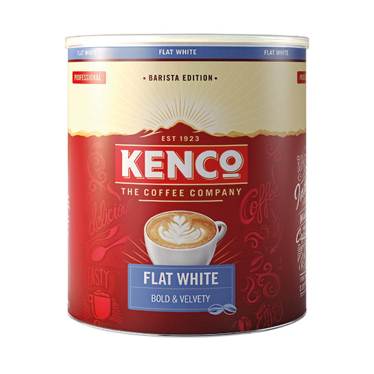 Kenco Flat White Instant Tin 1Kg
