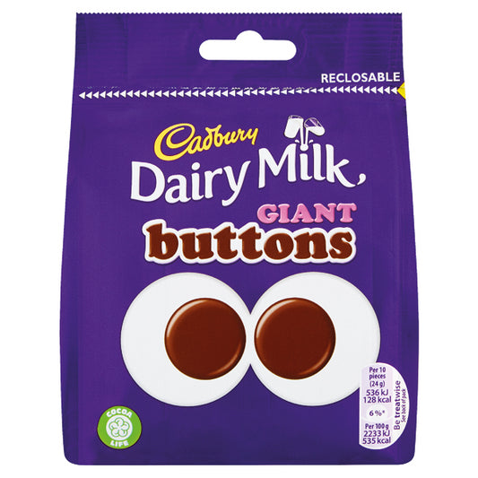Cadbury Giant Buttons Sh Bag 95G Ea