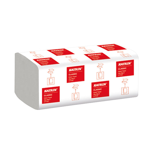 Katrin Classic Zig Zag 2-Ply White 200 Sheet (Pack of 20) 35298