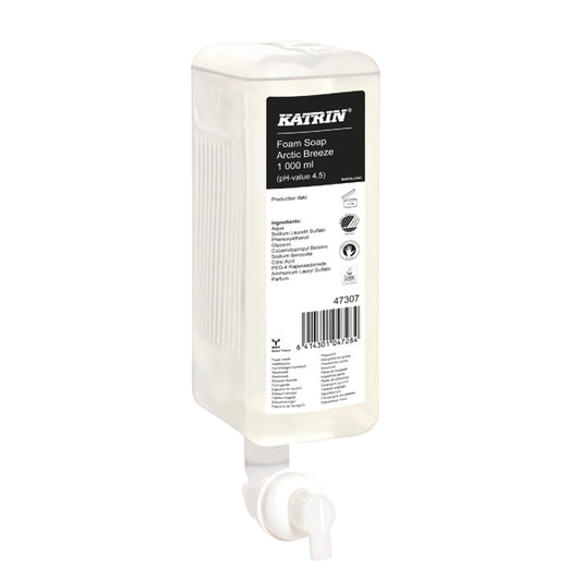 Katrin Foam Soap Arctic Breeze 1000ml (Pack of 6) 47307