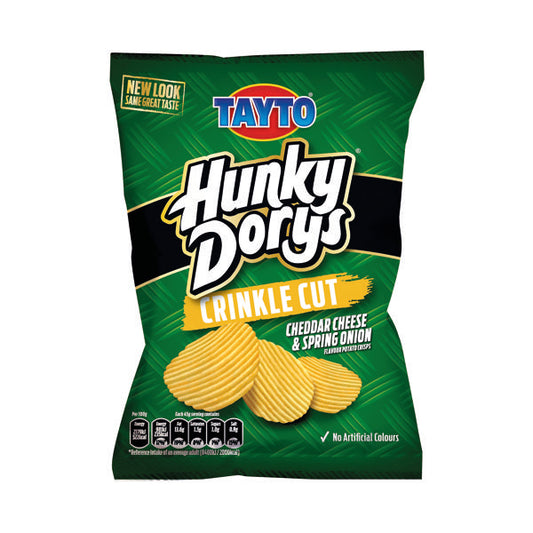 Hunky Dorys Cheese and Onion Crinkle Cut Crisps 45g (Pack of 50) 799762