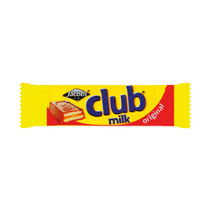 Jacobs Club Biscuits Milk Choc Pk60