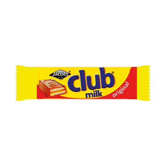 Jacobs Club Biscuits Milk Choc Pk60
