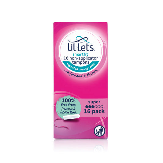 LIL-LETS NON-APP TAMPON SUP X16 PK6