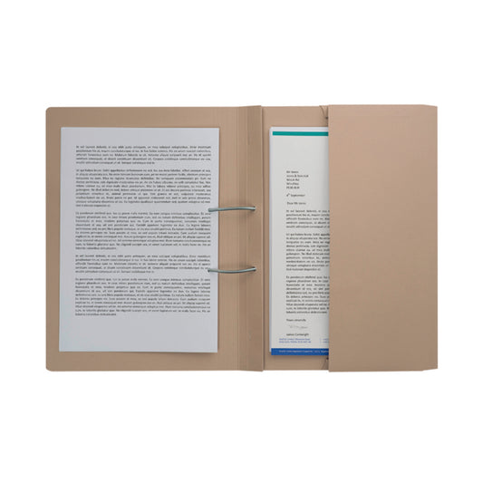 Pocket Spiral Files 285gsm Foolscap Buff (Pack of 25) TPFM-BUFZ