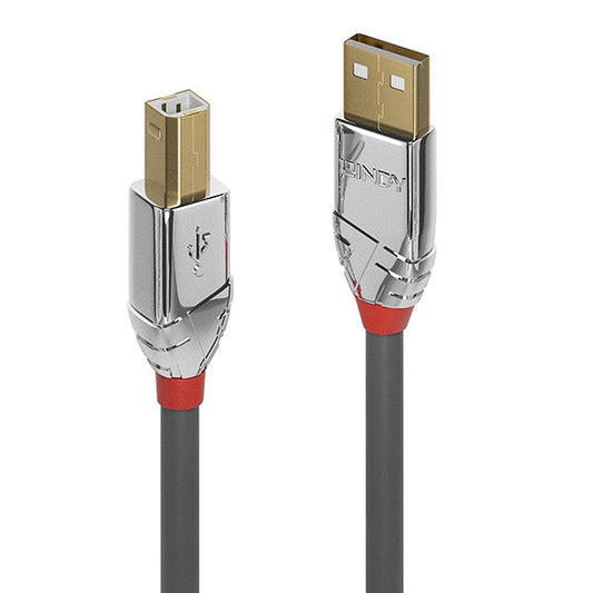 Lindy Cromo Line USB 2.0 Type A to B Cable 5m Grey 36644