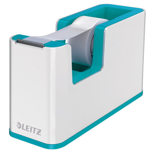 Leitz WOW Tape Dispenser Dual Colour White/Ice Blue 53641051