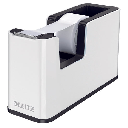 Leitz WOW Tape Dispenser Dual Colour White/Black 53641095