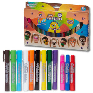 Little Brian Face Paint Sticks - 12 Classic Sticks (Assorted)