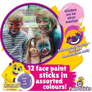 Little Brian Face Paint Sticks - 12 Classic Sticks (Assorted)