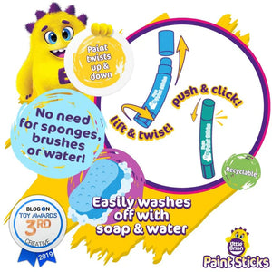 Little Brian Face Paint Sticks - 12 Classic Sticks (Assorted)