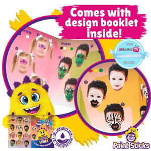 Little Brian Face Paint Sticks - 12 Classic Sticks (Assorted)