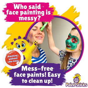 Little Brian Face Paint Sticks - 12 Classic Sticks (Assorted)